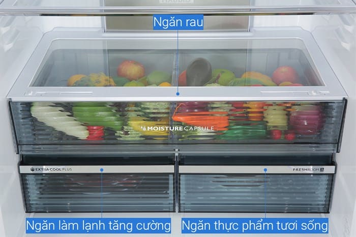 Tủ lạnh Sharp Inverter 572 lít Multi Door SJ-FXP640VG-BK